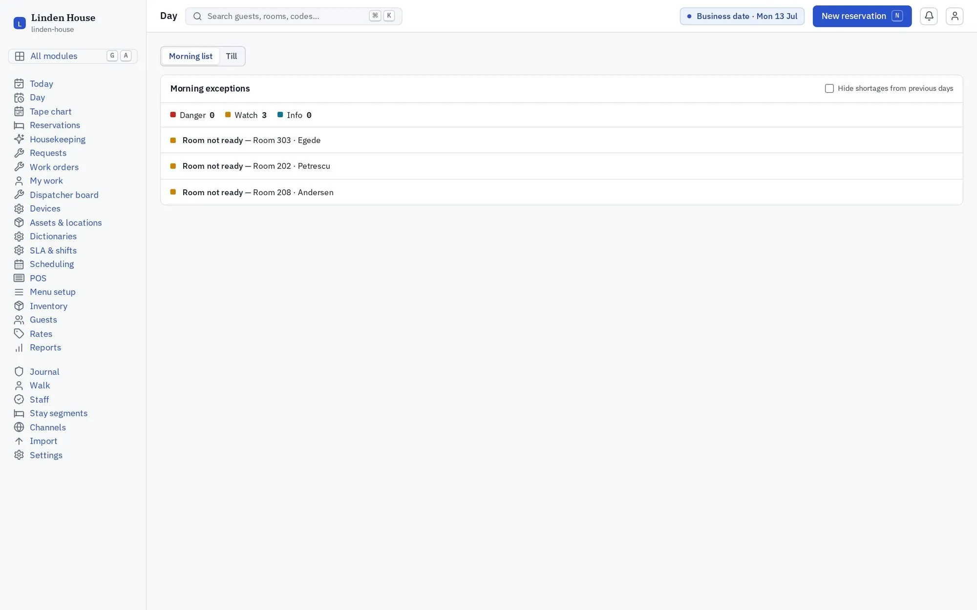 Dashboard: What needs a human