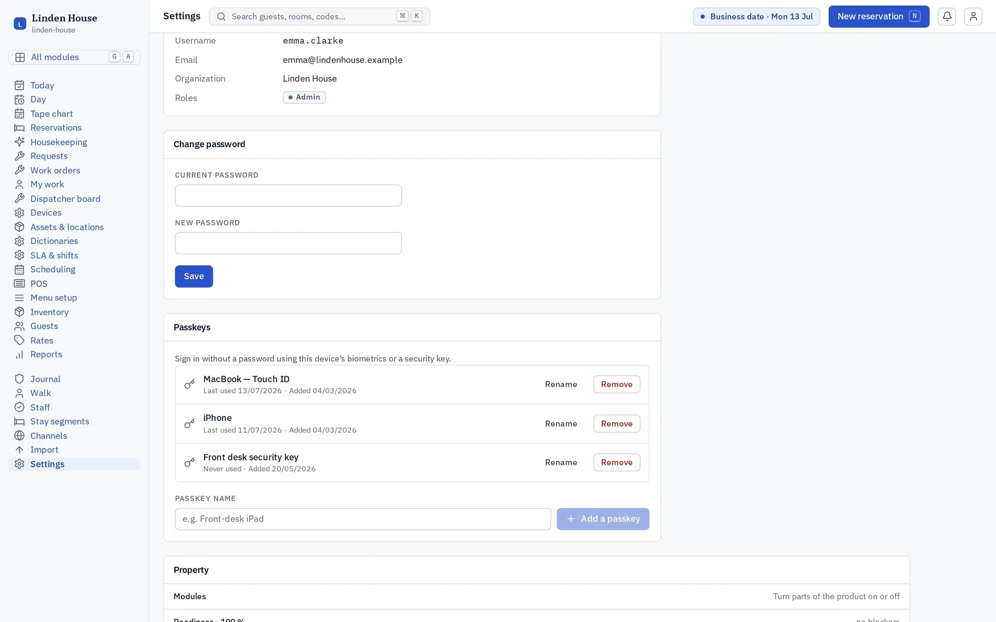 Team: Sign-in that fits the work